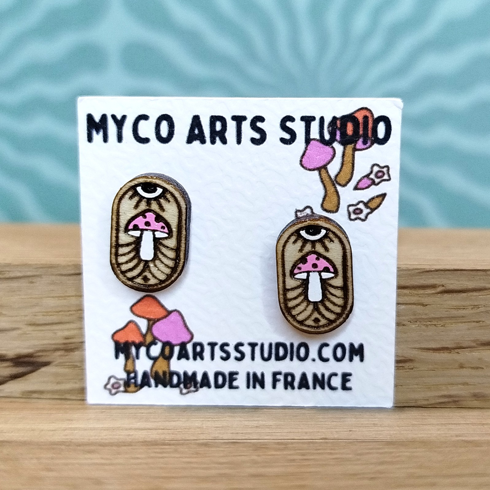 Boucles d’oreilles « Champignon Mythique »